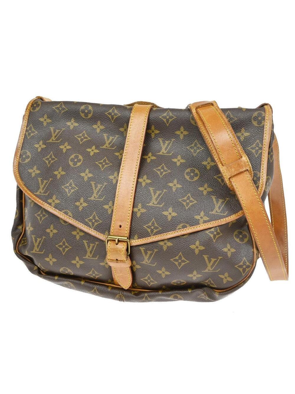 Louis Vuitton Saumur Handbag Canvas 35 #334000L76B